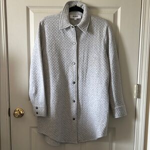 BB Dakota Steve Madden Women's Gray Quilted‎ Full Snap Long Sleeve Jacket Size S